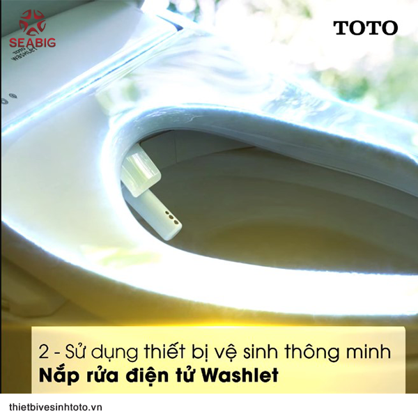 Sử dụng thiết bị vệ sinh thông minh - nắp rửa TOTO Washlet